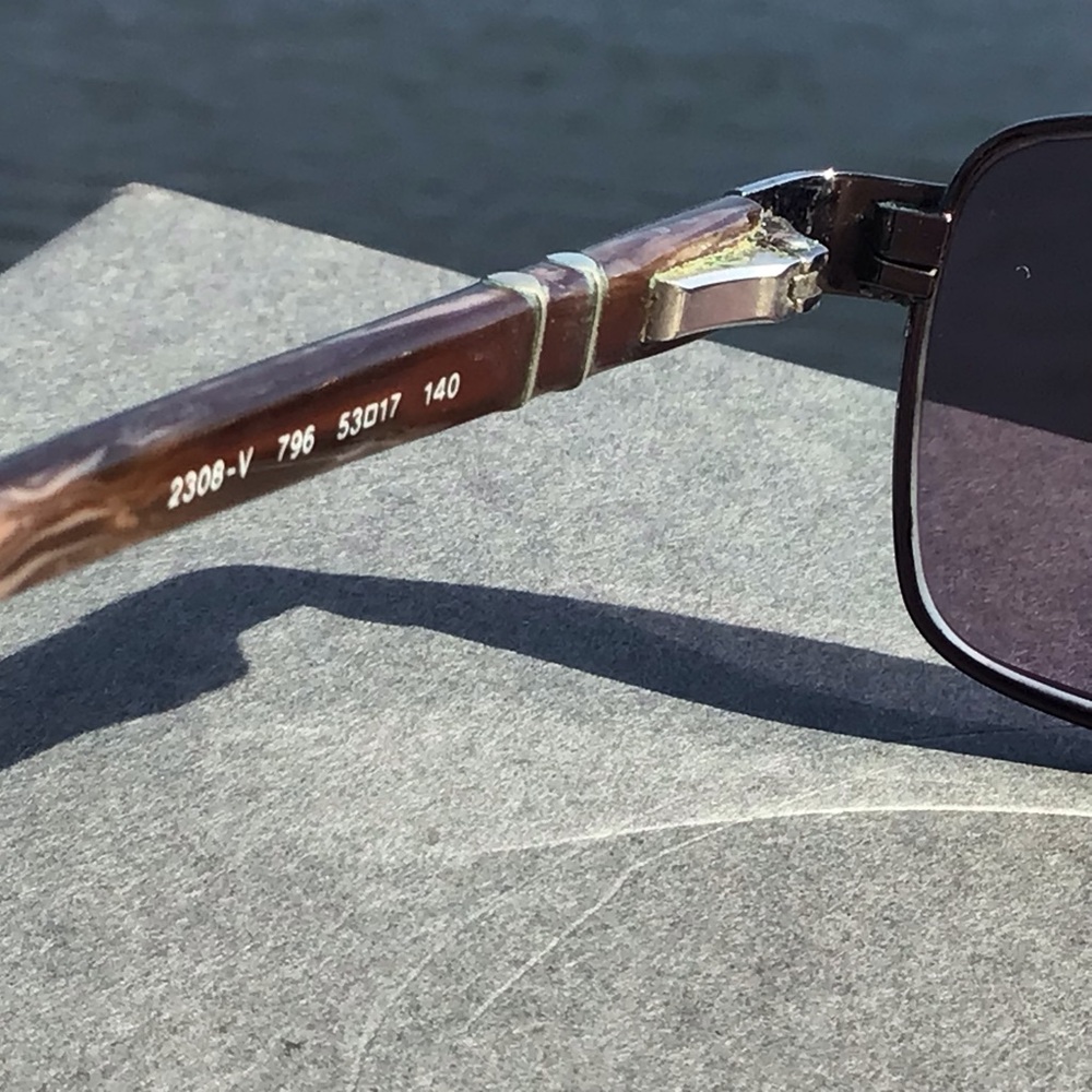 Persol Sunglasses Made in Italy 2308 V 796 53 17 140 Tortoise Full Rim Frame - Picture 9 of 16